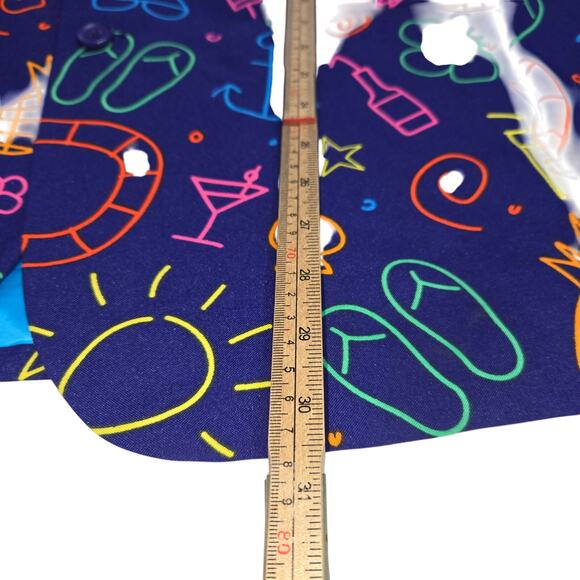 OppoSuits Mens US42 Beach Party Neon Print Blazer Jacket EU52 Summer Novelty AOP - Picture 8 of 16